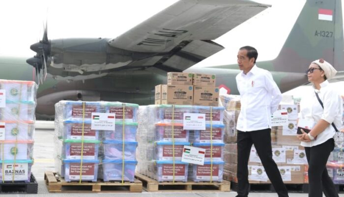 Presiden Jokowi Lepas Bantuan Kemanusiaan Untuk Palestina